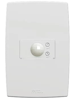 1 SENSOR DE PRESENCIA 200W/127VAC O 300W/220VAC CON PLACA HORIZONTAL MEC-PLUS (81137) - LÍNEA MEC-PLUS