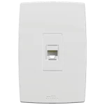 EXTENSOR RJ45 CAT6 HEMBRA X HEMBRA CON PLACA VERTICAL MEC-PLUS (41514V) - LÍNEA MEC-PLUS