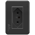 TOMA DE EMPOTRAR 2P+T 20A/250VAC CON PLACA MOV-ÔNIX - UNIDAD (39792) - LÍNEA MOVLIGHT