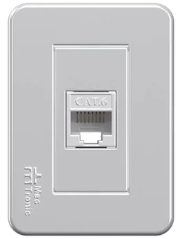 PROLOGANDOR RJ45 CAT6 HEMBRA X HEMBRA CON PLACA MOV-PETRA - UNIDAD (81071) - LÍNEA MOVLIGHT