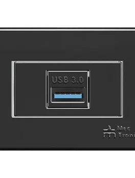 CONECTOR USB 3.0 HEMBRA X HEMBRA CON PLACA MOV-ONYX - UNIDAD (85080) - LÍNEA MOVLIGHT
