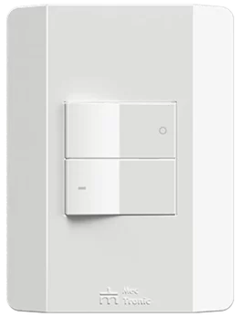 1 INTERRUPTOR BIPOLAR SIMPLE 10A/250VAC ACOPLAMIENTO CONVENCIONAL CON PLACA RAPID BLANCA (86016) - LÍNEA RAPID BLANCA