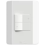 1 INTERRUPTOR BIPOLAR PARALELO 10A/250VAC ACOPLAMIENTO CONVENCIONAL CON PLACA RAPID BLANCA (86017) - LÍNEA RAPID BLANCA
