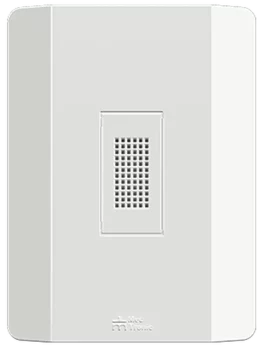 1 TIMBRE BIVOLT 110VAC/220VAC CON PLACA VERTICAL RAPID BLANCA (86023) - LÍNEA RAPID BLANCA