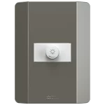 Set Regulador Electrónico LED/Incandescente 110Vac/220Vac - 300W – 50/60Hz con placa (84054) - Línea Prisma