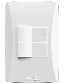 1 INTERRUPTOR BIPOLAR SIMPLE 10A/250VAC ACOPLAMIENTO CONVENCIONAL CON PLACA PETRA (81018) - LÍNEA PETRA