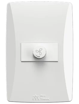 SET VARIADOR ELECTRÓNICO PARA VENTILADOR HASTA 300W - 110VAC/220VAC – 50/60HZ CON PLACA (81144) - LÍNEA PETRA