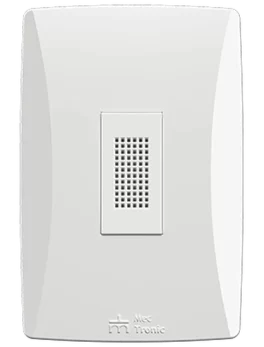 1 TIMBRE BIVOLT 110VAC/220VAC CON PLACA PETRA VERTICAL (81040) - LÍNEA PETRA