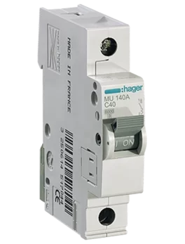 MU140A - DISYUNTOR IEC, 1 POLO, 40A, CURVA C, 6KA - (A90244) - UNIDAD