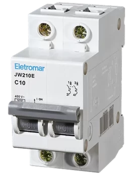 JW206E - DISYUNTOR IEC, 2 POLOS, 6A, CURVA C, 3KA - (E89129) - UNIDAD