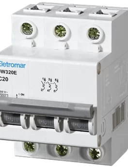 JW320E - DISYUNTOR IEC, 3 POLOS, 20 A, CURVA C, 3 KA - (E89142) - UNIDAD