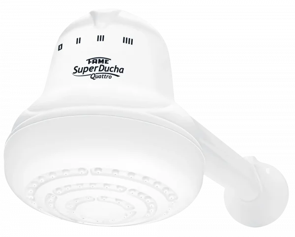 SUPER DUCHA QUATTRO CON CAÑO DE 30CM - BLANCA - 220V~ 6.800W